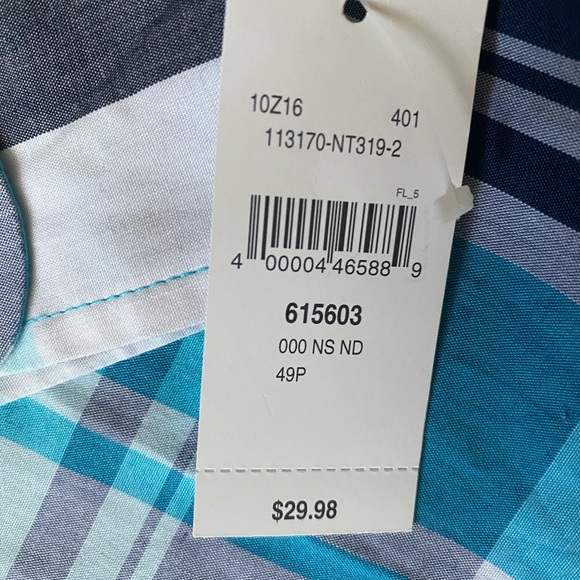 NARRAGANSETT TRADERS Men’s Blue White Casual Button Down Long Sleeve Shirt Sz XL - Picture 3 of 4